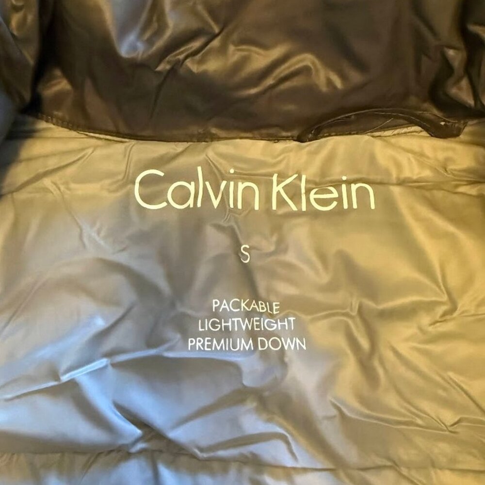 Calvin Klein Packable Fitted Puffer Jacket, Steel Grey - Picture 7 of 11
